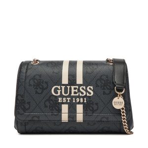 Torebka Guess. Czarne torebki klasyczne Guess, z aplikacjami, bez dodatków. Za 449,99 zł.