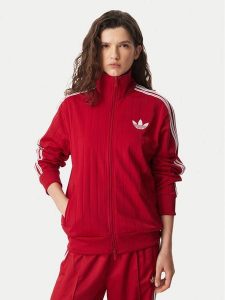 Adidas Bluza Pinstripe Firebrid Loose Tracktop KS9984 Czerwony Regular Fit. Czerwone bluzy ADIDAS, xs, bez wzorów, z syntetyku, bez kaptura. Za 349,99 zł.