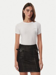 Guess T-Shirt W6YI12 K3751 Biały Slim Fit. Białe t-shirty Guess, xl, z aplikacjami, bez kołnierzyka, bez ramiączek. Za 174,99 zł.