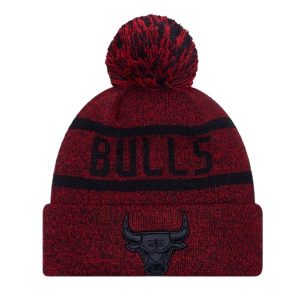 Czapka zimowa New Era NBA Chicago Bulls Jake Bobble Knit 60424795. Czerwone czapki New Era, bez wzorów. Za 123,00 zł.