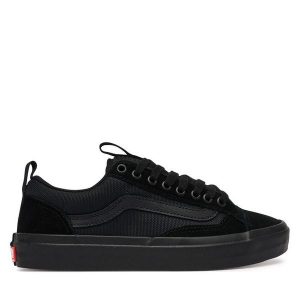 Tenisówki Vans. Czarne trampki Vans, bez wzorów, bez zapięcia. Za 259,99 zł.