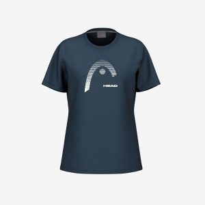 LARA T-Shirt Women. Niebieskie t-shirty Head, s, bez wzorów, bez kołnierzyka, bez ramiączek. W wyprzedaży za 171,00 zł.