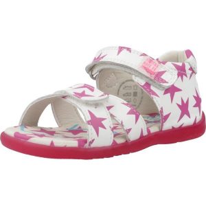 Sandały AGATHA RUIZ DE LA PRADA 242904A Biały. Białe sandały Agatha Ruiz de la Prada, bez wzorów, ze skóry, bez obcasa, bez zapięcia. Za 246,55 zł.