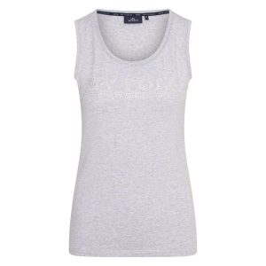 Damski tank top HV Polo Milou. Szare topy HV POLO, bez wzorów, sportowe, bez kołnierzyka, bez ramiączek. Za 155,00 zł.