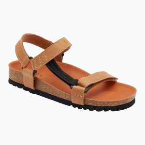Sandały Scholl Heaven Ad Med. Brązowe buty trekkingowe Scholl, bez wzorów, bez obcasa, bez zapięcia. Za 249,99 zł.
