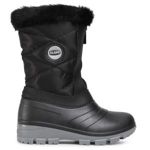 Śniegowce Olang. Czarne buty zimowe Olang, bez obcasa, bez zapięcia. Za 329,99 zł.