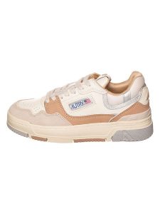 AUTRY Skórzane sneakersy "CLC Low" w kolorze srebrno-beżowym rozmiar: 39. Brązowe trampki AUTRY, bez wzorów, bez zapięcia. Za 503,95 zł.