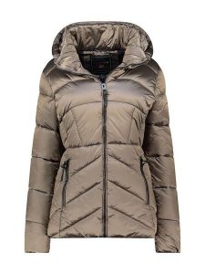 Geographical Norway Kurtka zimowa "Blanche" w kolorze szarobrązowym rozmiar: XXL. Brązowe kurtki Geographical Norway, na zimę, xxl, bez wzorów, z puchu, bez kaptura. Za 312,58 zł.
