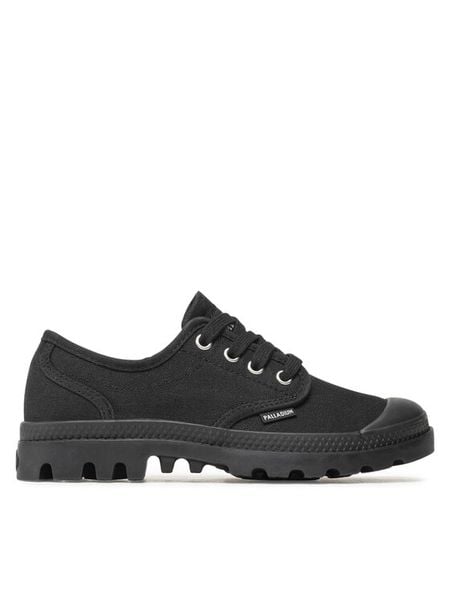 Palladium Trampki Pampa Oxford 92351-008-M Czarny. Czarne trampki Palladium, bez wzorów, z materiału, bez zapięcia. Za 219,99 zł.