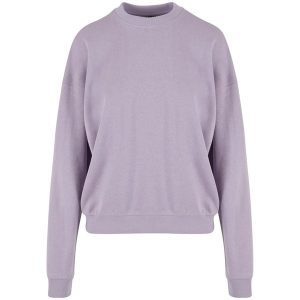 Bluza Damska Frotte Z Okrągłym Dekoltem Oversize. Czerwone bluzy Urban Classics, xs, bez wzorów, bez kaptura. Za 121,99 zł.