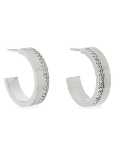 BOSS Kolczyki 1580526 Srebrny. Szare kolczyki Boss, metalowe. Za 259,99 zł.