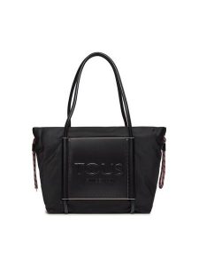 TOUS Torebka Empire Soft 195890680 Czarny. Czarne shopper bag Tous, bez wzorów, z materiału, bez dodatków. Za 799,99 zł.