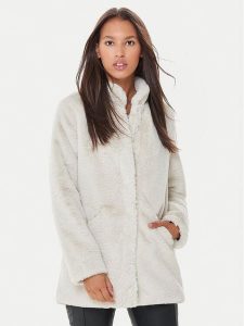 ONLY Futro Vida 15164600 Beżowy Regular Fit. Brązowe płaszcze ONLY, xs, bez wzorów, z futra, bez kaptura. Za 279,99 zł.