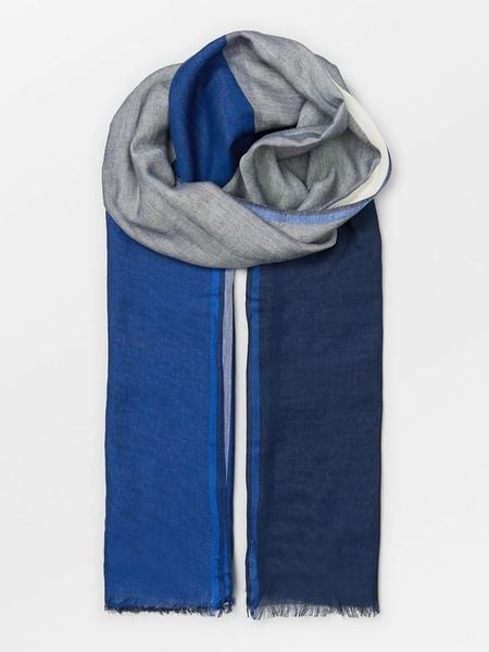 Becksöndergaard Szal "Kikko" w kolorze granatowo-szarym - 200 x 100 cm rozmiar: onesize. Niebieskie szaliki Becksöndergaard, bez wzorów, z bawełny. Za 139,54 zł.