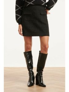 Smashed Lemon Spódnica w kolorze czarnym rozmiar: S. Czarne spódnice Smashed Lemon, na co dzień, s, bez wzorów, mini. Za 104,99 zł.