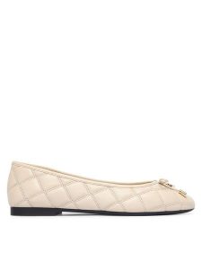 Tommy Hilfiger Baleriny Charm Quilted Ballerina FW0FW09503 Beżowy jasny. Brązowe balerinki TOMMY HILFIGER, bez wzorów, ze skóry, bez obcasa, bez zapięcia. Za 449,99 zł.