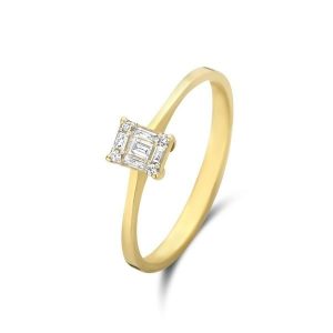 Isabel Bernard Isabel Bernard De la Paix Maxime 14 Karat Goldring mit Diamant 0.13 ct IBD330022-60 Pierścionki 1 ct Damski. Żółte pierścionki Isabel Bernard, z diamentem, złote. Za 3 226,99 zł.