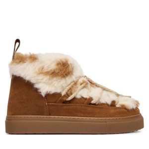 Śniegowce Inuikii. Brązowe buty zimowe Inuikii, bez obcasa, bez zapięcia. Za 849,99 zł.
