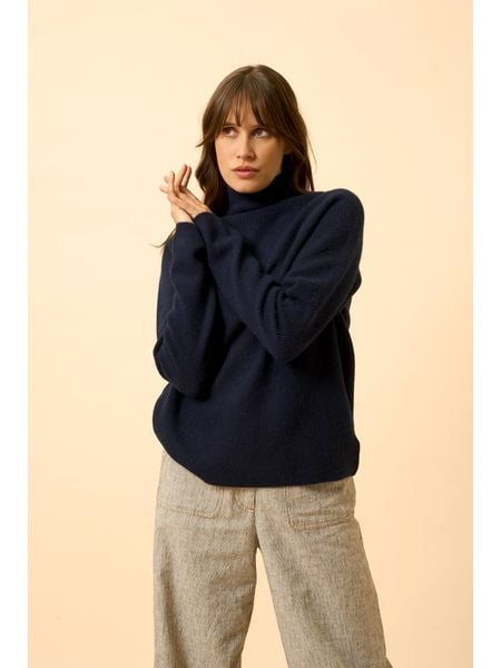 Just Cashmere Kaszmirowy golf "Alyssa" w kolorze granatowym rozmiar: S. Niebieskie golfy Just Cashmere, bez wzorów, z kaszmiru. Za 478,99 zł.