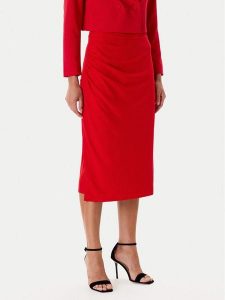 Tatuum Spódnica ołówkowa Sinia T2508.173 Czerwony Regular Fit. Czerwone spódnice Tatuum, bez wzorów, z syntetyku. Za 249,99 zł.