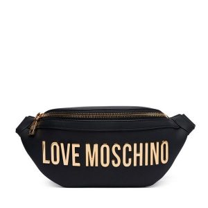 Nerka LOVE MOSCHINO. Czarne nerki i saszetki LOVE MOSCHINO, bez wzorów. Za 859,99 zł.