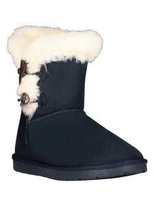 Geographical Norway Kozaki zimowe "Olady" w kolorze granatowym rozmiar: 41. Niebieskie kozaki Geographical Norway, na zimę, bez wzorów, z futra, bez obcasa, bez zapięcia. Za 130,99 zł.