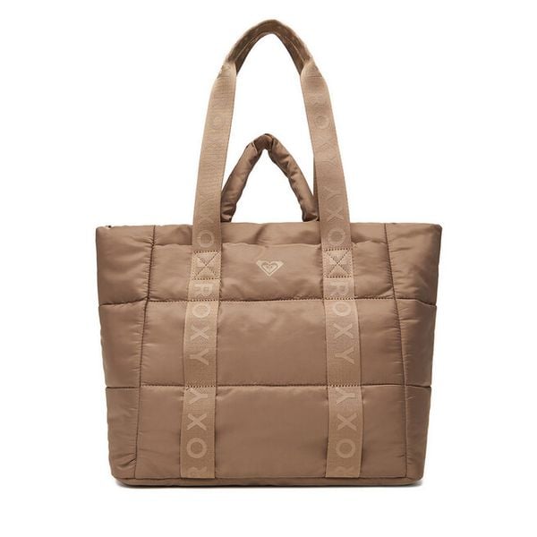 Torebka Roxy. Brązowe shopper bag Roxy, bez wzorów, bez dodatków. Za 199,99 zł.