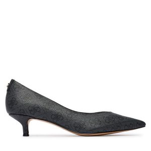 Czółenka Guess. Szare czółenka Guess, z aplikacjami, bez obcasa, bez zapięcia. Za 584,99 zł.