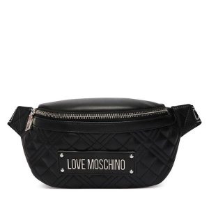 Nerka LOVE MOSCHINO. Czarne nerki i saszetki LOVE MOSCHINO, bez wzorów. Za 679,99 zł.