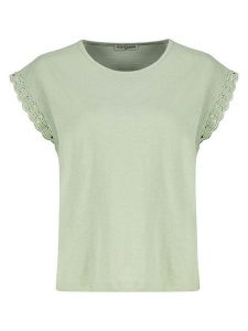 Eight2Nine Koszulka w kolorze zielonym rozmiar: XS. Zielone bluzki Eight2Nine, xs, bez wzorów, z bawełny, bez kołnierzyka, bez ramiączek. Za 43,99 zł.