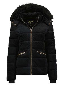 Geographical Norway Kurtka pikowana "Bilove" w kolorze czarnym rozmiar: M. Czarne kurtki Geographical Norway, m, bez wzorów, bez kaptura. Za 232,78 zł.