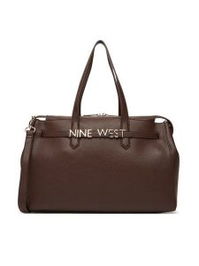 Nine West Torebka EO-Manhattan-Muse-I-LX10192 Brązowy. Brązowe torebki klasyczne Nine West, bez wzorów, z materiału, bez dodatków. Za 239,99 zł.