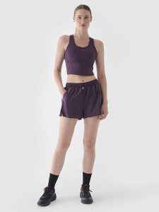 4F Szorty sportowe w kolorze fioletowym rozmiar: M. Różowe spodenki sportowe 4f, m, bez wzorów, z materiału, outdoorowe. Za 92,21 zł.