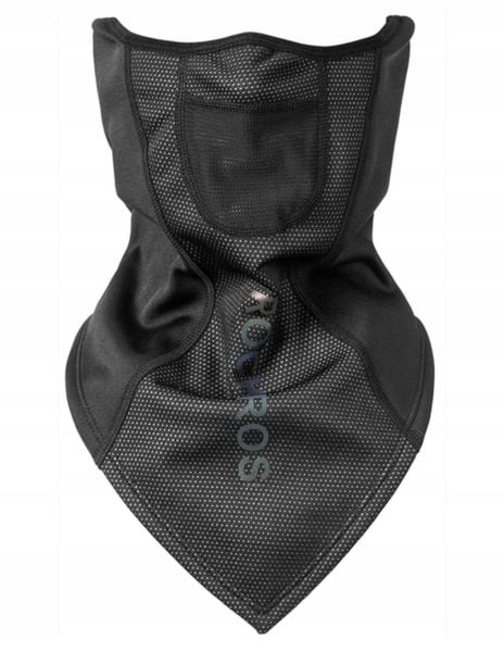 Kominiarka (komin) sportowa unisex Rockbros LF7547-2. Czarne szaliki ROCKBROS, bez wzorów, z elastanu. Za 18,00 zł.