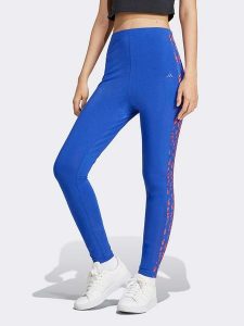 Adidas Legginsy w kolorze niebieskim rozmiar: L. Niebieskie legginsy ADIDAS, bez wzorów. Za 152,62 zł.