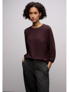 Street One Koszulka w kolorze brązowym rozmiar: 36. Brązowe bluzki Street One, bez wzorów, street, bez kołnierzyka, bez ramiączek. Za 113,10 zł.