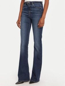 PINKO Jeansy Flora Flare 100166 A2RX Granatowy Regular Fit. Niebieskie jeansy Pinko, bez wzorów, z bawełny. Za 658,73 zł.