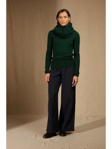 Perfect Cashmere Kaszmirowy sweter "Clody" w kolorze zielonym rozmiar: onesize. Zielone golfy Perfect Cashmere, bez wzorów, z kaszmiru. Za 304,99 zł.