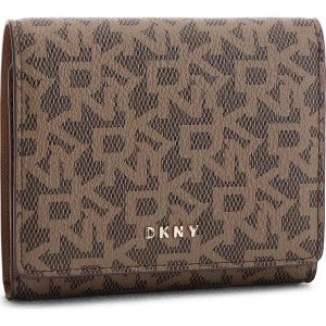 Mały Portfel Damski DKNY - Bryant-Trifold Wallet Logo R741J100 Mocha Logo/Vic 9MV. Portfele marki DKNY. W wyprzedaży za 259,00 zł.