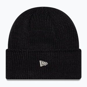 Czapka zimowa New Era Ne Wide Beanie. Czarne czapki New Era, bez wzorów. Za 129,99 zł.