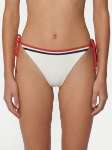 Tommy Hilfiger Dół od bikini UW0UW06483 Écru. Bikini TOMMY HILFIGER, bez wzorów, z syntetyku. Za 189,99 zł.