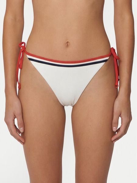 Tommy Hilfiger Dół od bikini UW0UW06483 Écru. Bikini TOMMY HILFIGER, bez wzorów, z syntetyku. Za 189,99 zł.