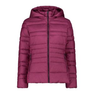 Damska kurtka z kapturem CMP Snaps. Czerwone kurtki CMP, xs, bez wzorów, z puchu, z kapturem. W wyprzedaży za 469,50 zł.