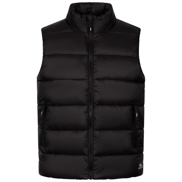 Bezrękawnik Damski Pikowany Casual Simone. Czarne kamizelki Trespass, bez wzorów, z puchu, bez kołnierzyka, bez ramiączek, bez kaptura. Za 213,99 zł.