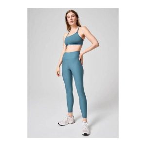 Legginsy Damskie Fitness Casall Z Wysokim Stanem. Niebieskie legginsy Casall, bez wzorów, z podwyższonym stanem. W wyprzedaży za 258,99 zł.