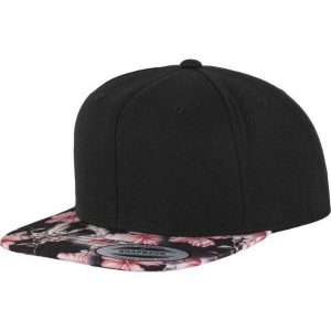 Czapka Z Daszkiem Classic ProStyle Floral Snapback Cap. Czarne czapki FLEXFIT, bez wzorów. Za 113,99 zł.