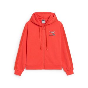 Bluza damska DIADORA L. HOODIE FZ FLOSS. Brązowe bluzy Diadora, l, bez wzorów, bez kaptura. Za 119,99 zł.