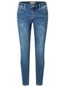 Timezone Dżinsy "Florence" - Slim fit - w kolorze niebieskim rozmiar: W27/L30. Niebieskie jeansy Timezone, z aplikacjami. Za 123,53 zł.