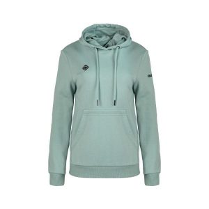 Bluza Arasil: wygoda i swobodny styl z regulowanym kapturem i kieszenią kangurko. Zielone bluzy Izas, m, bez wzorów. Za 313,00 zł.