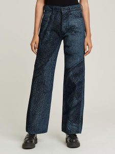 G-Star Dżinsy "Bowey 3D" - Boyfriend fit - w kolorze granatowym rozmiar: W29/L32. Niebieskie jeansy G-Star, z aplikacjami. Za 281,10 zł.